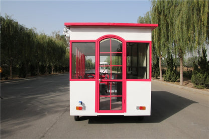 4m Electric Mobile Food Truck Van Outdoor Fast Food Vending Cart Mobile Catering Carts Trolley For Sale Fashion Clothes Mobile Retail Store