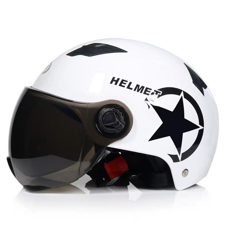 Electric Motor Car Helmet Scooter Bike Open Face Half Baseball Cap Anti-UV Safety Hard Hat Bicycle Helmet Adjustable M86