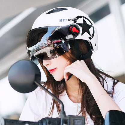 Electric Motor Car Helmet Scooter Bike Open Face Half Baseball Cap Anti-UV Safety Hard Hat Bicycle Helmet Adjustable M86
