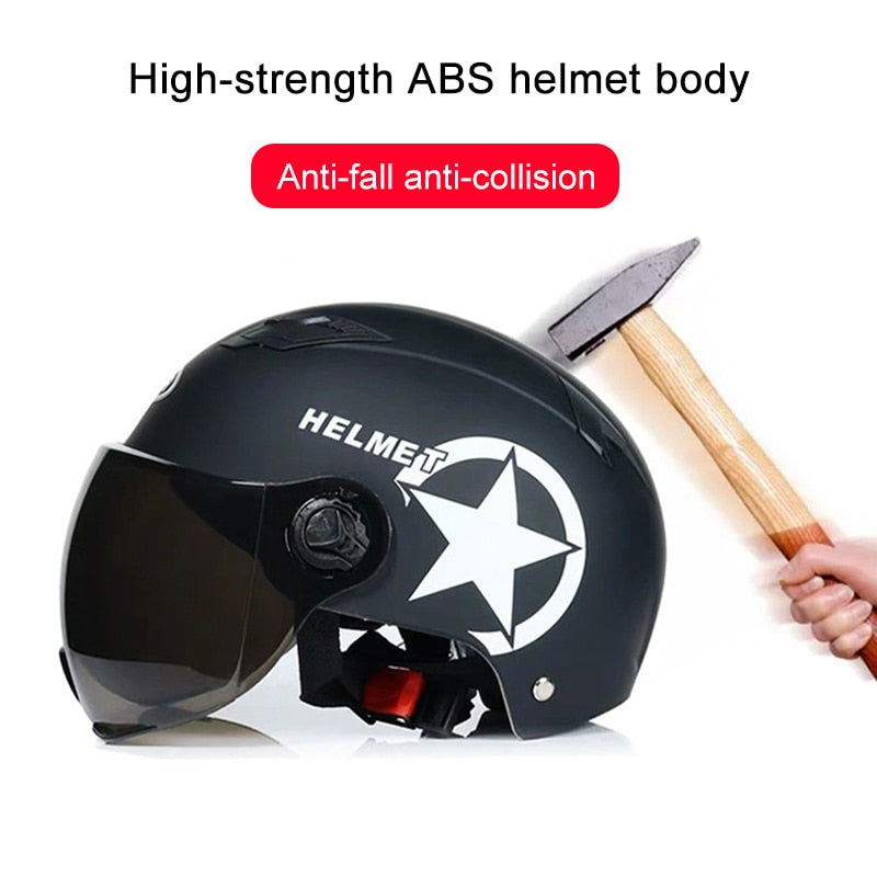 Electric Motor Car Helmet Scooter Bike Open Face Half Baseball Cap Anti-UV Safety Hard Hat Bicycle Helmet Adjustable M86