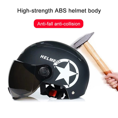 Electric Motor Car Helmet Scooter Bike Open Face Half Baseball Cap Anti-UV Safety Hard Hat Bicycle Helmet Adjustable M86