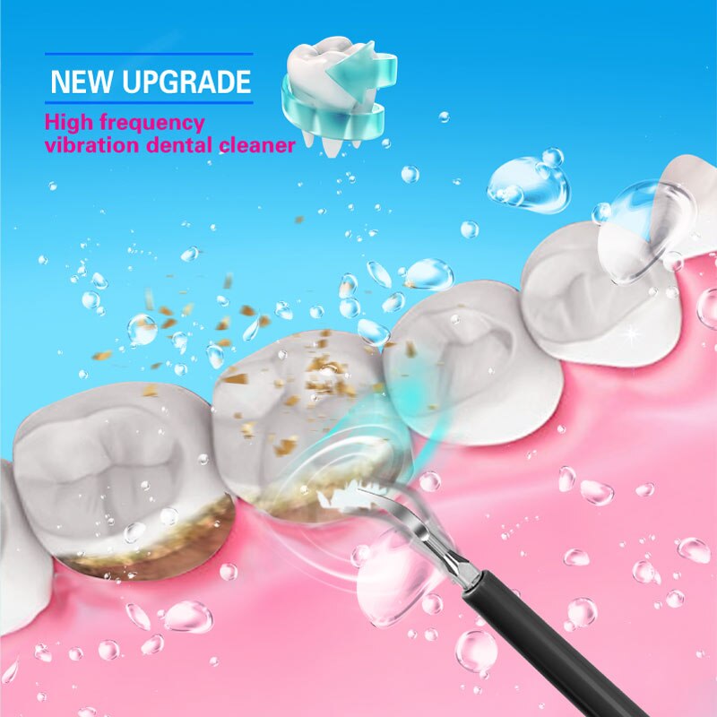 Electric Sonic Dental Scaler Tooth Stains Calculus Remover Tartar Tool USB Rechargeable Teeth Whitening Toothbrush Facial Brush