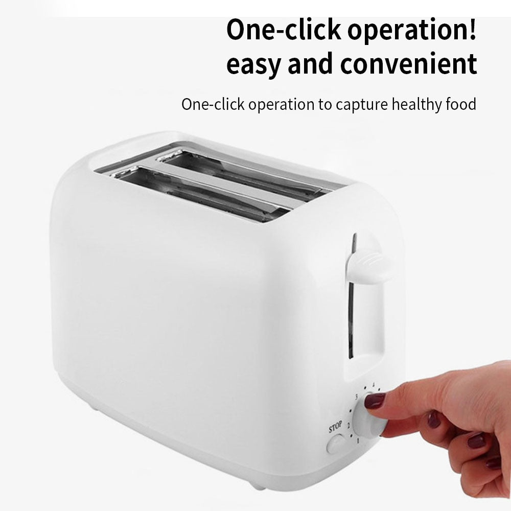 Electric Toaster Automatic Bread Baking Machine Toast Sandwich Grill Oven 2 Slices Household For Breakfast Make Baking Cooking