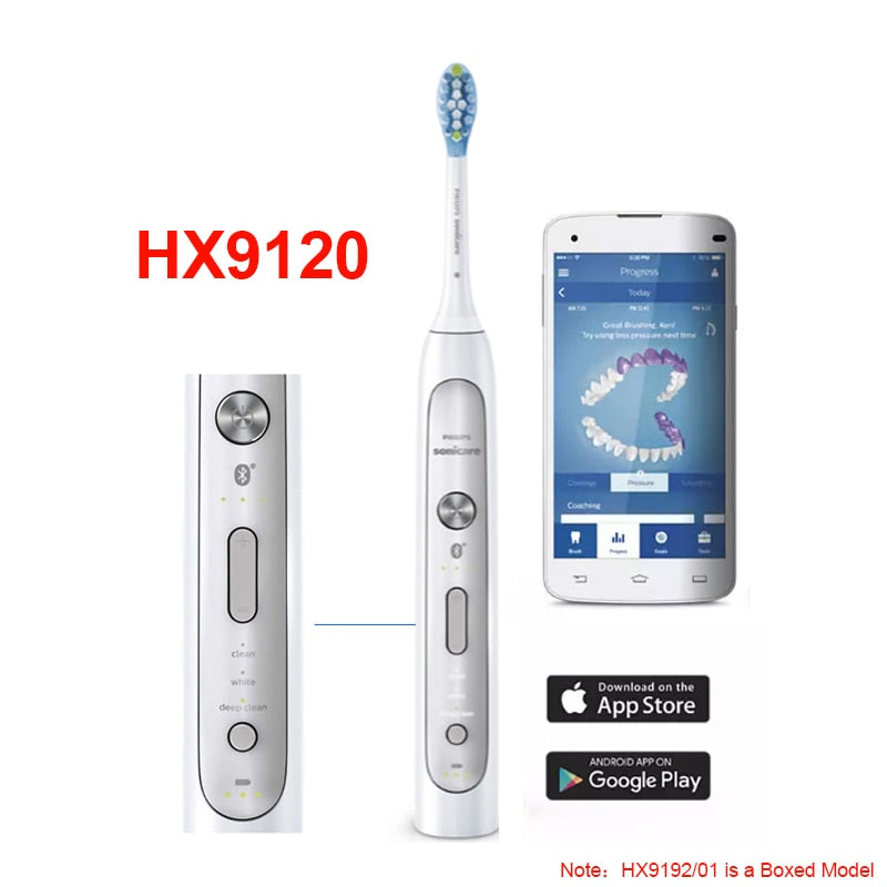 Electric Toothbrush New Original for Philips Sonicare Platinum HX9120 HX9150 HX9160 Handle Improves Gum Health In Only Two Weeks