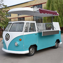 Load image into Gallery viewer, Electric VW Bus Hot Dog Cart Gelato Waffle House Taco Coffee Bar Ice Cream Food Trucks Mobile Food Van
