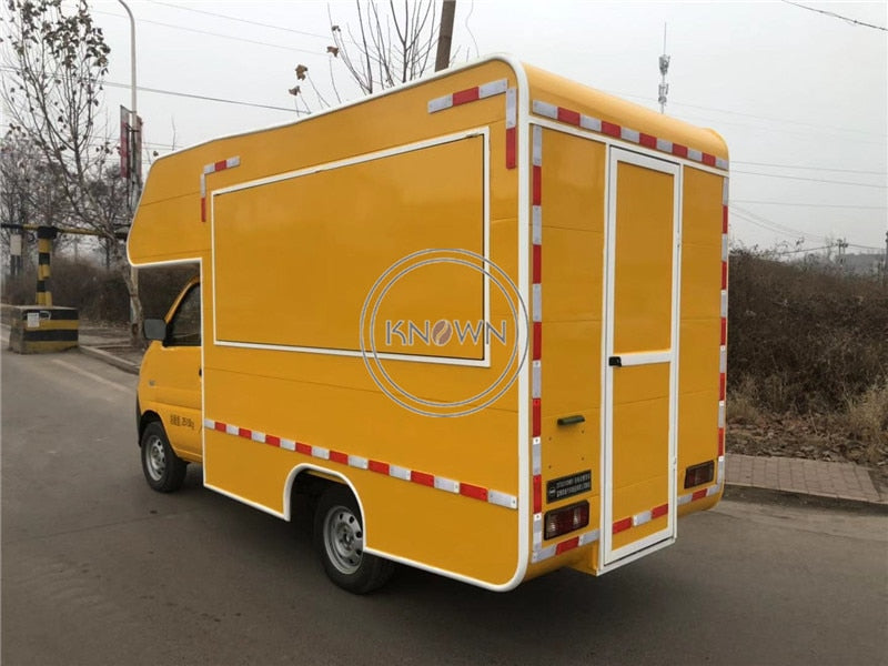 Electric & Gasoline Outdoor Street Fast Food Vending Cart Food Truck Trailer Sales