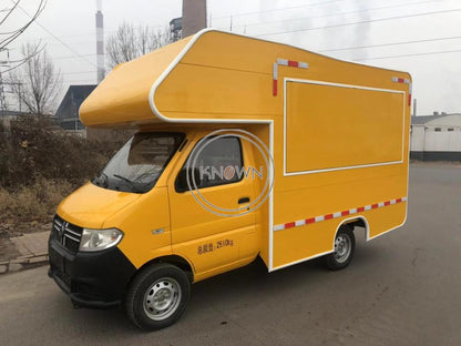 Electric & Gasoline Outdoor Street Fast Food Vending Cart Food Truck Trailer Sales