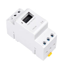 Load image into Gallery viewer, Electronic Weekly 7 Days Programmable Digital TIME Relay Timer Switch Control AC 220V 230V 12V 24V 48V 16A Din Rail Mount THC15A
