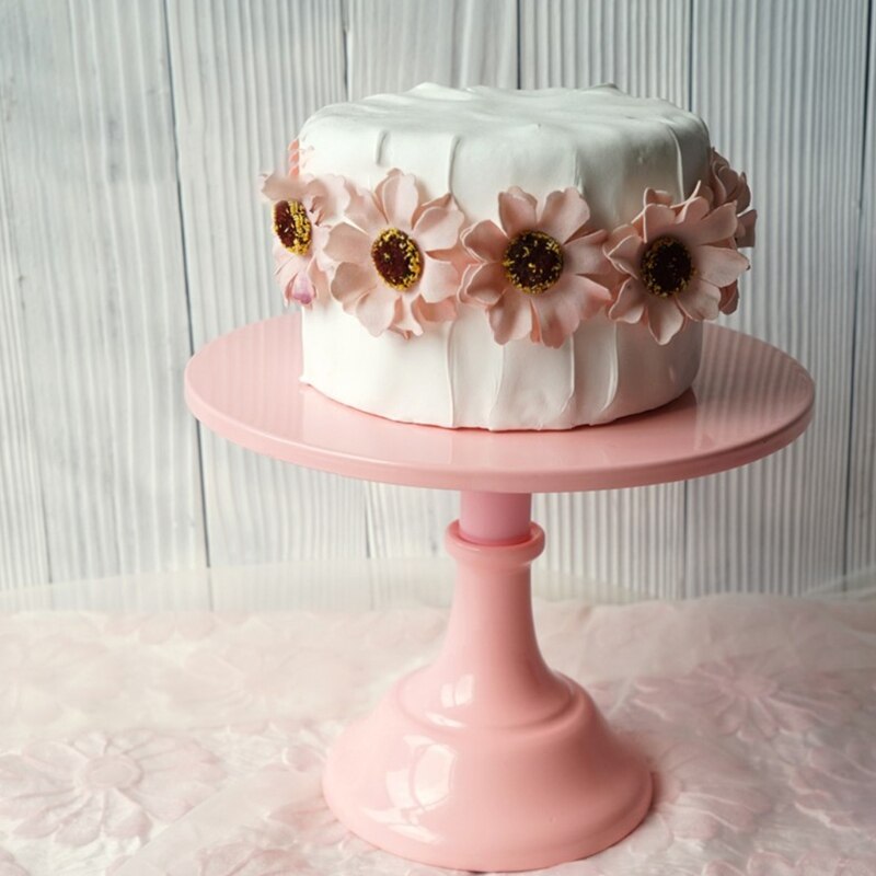 Elegant Round Pedestal Dessert Table High Tray Cake Stand Holder Cupcake Display