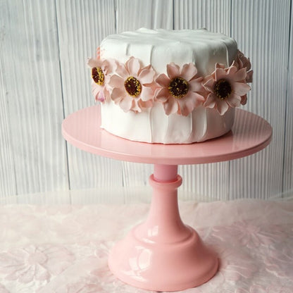 Elegant Round Pedestal Dessert Table High Tray Cake Stand Holder Cupcake Display