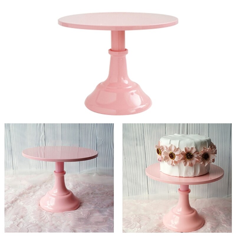 Elegant Round Pedestal Dessert Table High Tray Cake Stand Holder Cupcake Display