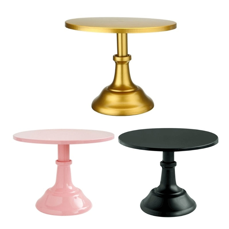 Elegant Round Pedestal Dessert Table High Tray Cake Stand Holder Cupcake Display