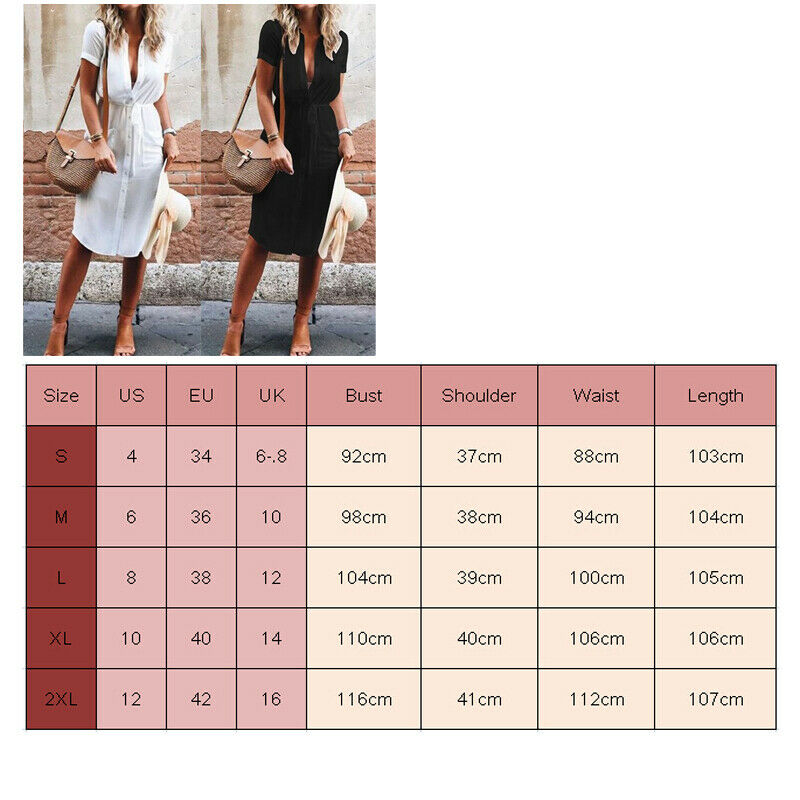 Elegant Short Sleeve Shirt Dress 2019 Summer Solid Single breasted Beach Dresses Women Casual Adjusted Waist Mini Party Vestido