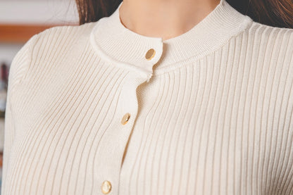 Elegant Single Breasted Women Sweater Dress O neck Full Sleeve Sashes Stretch Vestidos Female Knee length Knitted Dress 2019