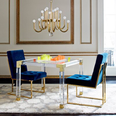 Elegant Luxury Style Acrylic PMMA coffee table leisure beautiful rectangle end table durable furniture for Living Room