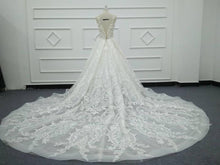 Load image into Gallery viewer, Eslieb Nude tulle Lace beads Ball Gown wedding dress 2020 shining wedding dress vestido de Noiva
