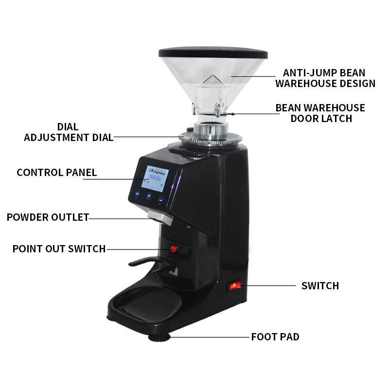 Espresso Coffee Grinder Electric Coffee Bean Grinder Household Commercial Espresso Coffee Grinder