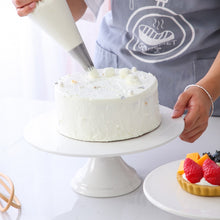 Load image into Gallery viewer, European-style ceramic rotating cake tray, decorating table, afternoon tea snack stand, ceramic pastry tray, tasting plate
