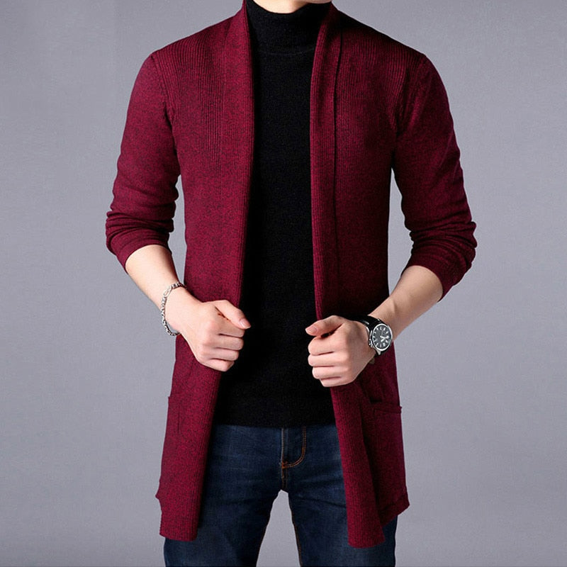 FAVOCENT 2019 Men's Sweaters New Autumn Casual Solid Knitted Male Cardigan Designer Homme Sweater Slim Fitted Warm Clothing