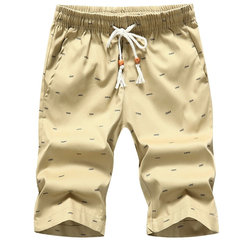FGKKS Fashion Brand Men Shorts 2020 Summer Male Breathable Fish Bones Printing Shorts Male Casual Bermuda Short