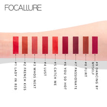 Load image into Gallery viewer, FOCALLURE New Arrival Red Velvet matte liquid lipstick waterproof long lasting 9 colors lipsticks Matt lip stick
