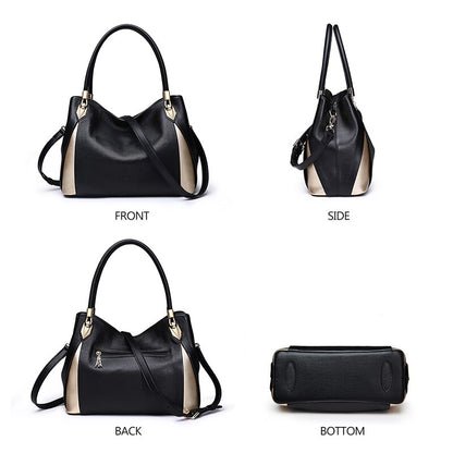 FOXER Brand Soft Women Genuine Leather Shoulder Bag Solid Multi Color Female Handbag With Free Shipping