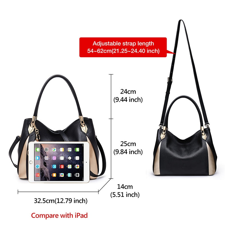 FOXER Brand Soft Women Genuine Leather Shoulder Bag Solid Multi Color Female Handbag With Free Shipping