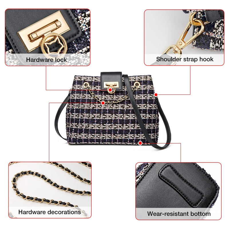 FOXER Fashion Women Crossbody Totes Bags Large Capacity Handle Woven Bag Lady Short Trip Shoulder Bags Female Light Casual Purse