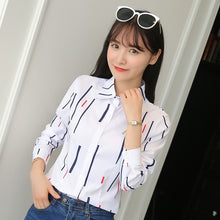 Load image into Gallery viewer, Fashion Blouses Womens Tops and Blouse White Autumn Loose Blouse Women Long Sleeve Blouse Woman Ladies Shirts Plus Size XXXL Top
