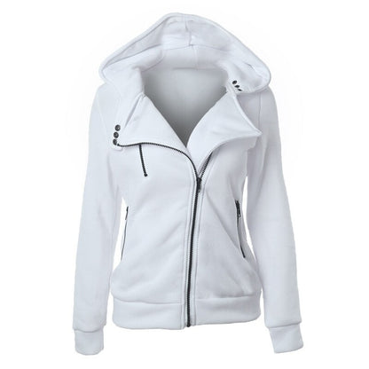 Women's Long Sleeve Hoodie Jackets Zipper Jumper Overcoat Outwear Harajuku Female Sweatshirts