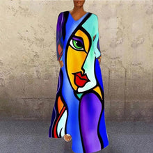 Load image into Gallery viewer, Korean Style Denim Floram Dress Women Summer Dress 2021 Lapel Split Sexy Long Maxi Jeans Dress Vestidos De Mujer
