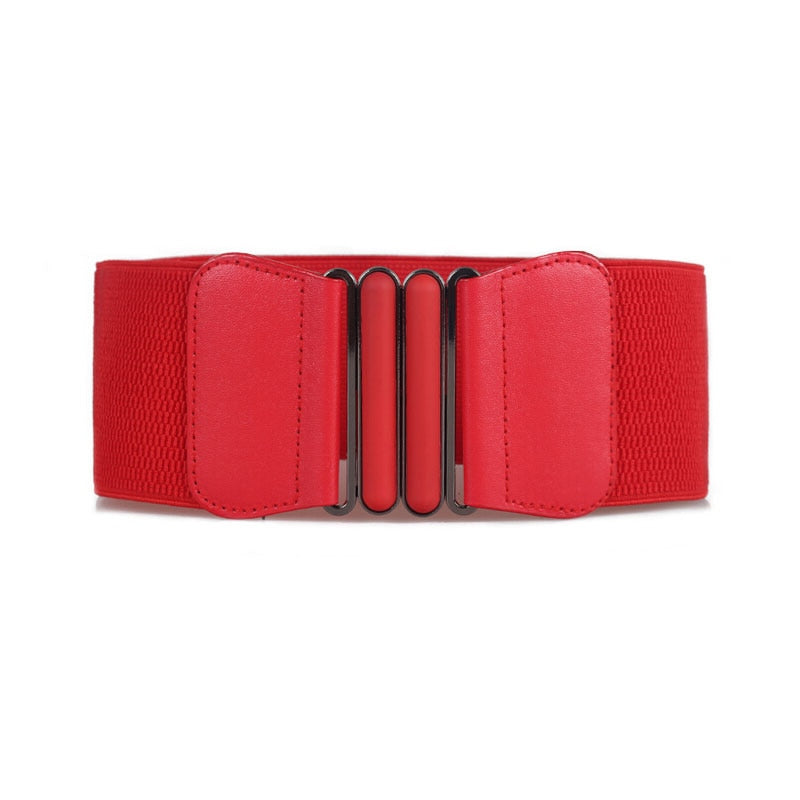 Fashion Waist Belts Women Fashion Lady Solid Stretch Elastic Wide Belt Dress Adornment For Women Waistband
