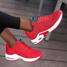 Load image into Gallery viewer, Fashion Women Lightweight Sneakers Running Shoes Outdoor Sports Shoes Breathable Mesh Comfort Running Shoes Air Cushion Lace Up
