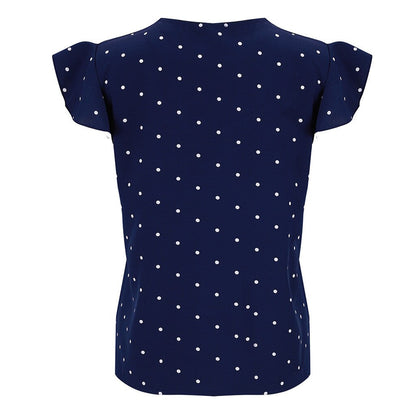 Women's Blouse Polka Dot Printed V Neck Ruffles Sleeve Summer Shirt Tops Blouse Women blusas mujer de moda 2019