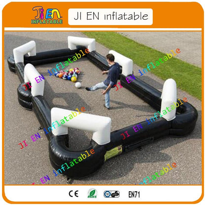 Fast delivery inflatable billiard ball table / inflatable snooker soccer pool / inflatable snooker ball game for adult and kids