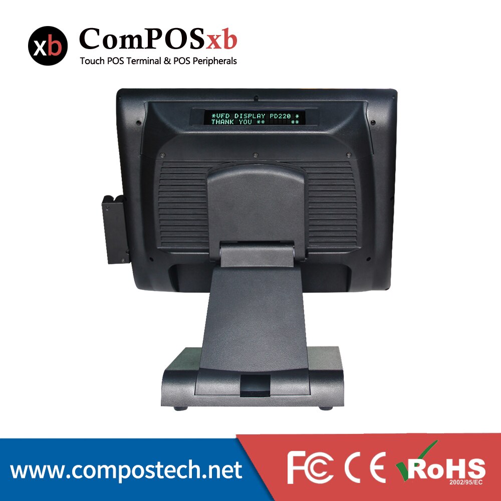 Compostech LCD Touch Screen 15'' Truth Flat POS Terminal Price POS System epos