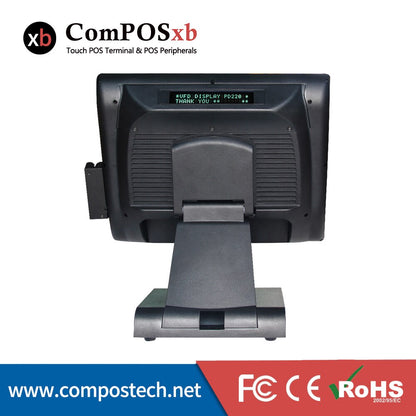 Compostech LCD Touch Screen 15'' Truth Flat POS Terminal Price POS System epos
