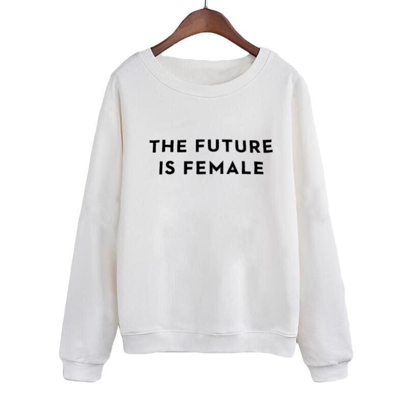 Feminist Sweatshirt Streetwear Crewneck Hoodies Women Top Sweatshirt Pullover The Future is Female