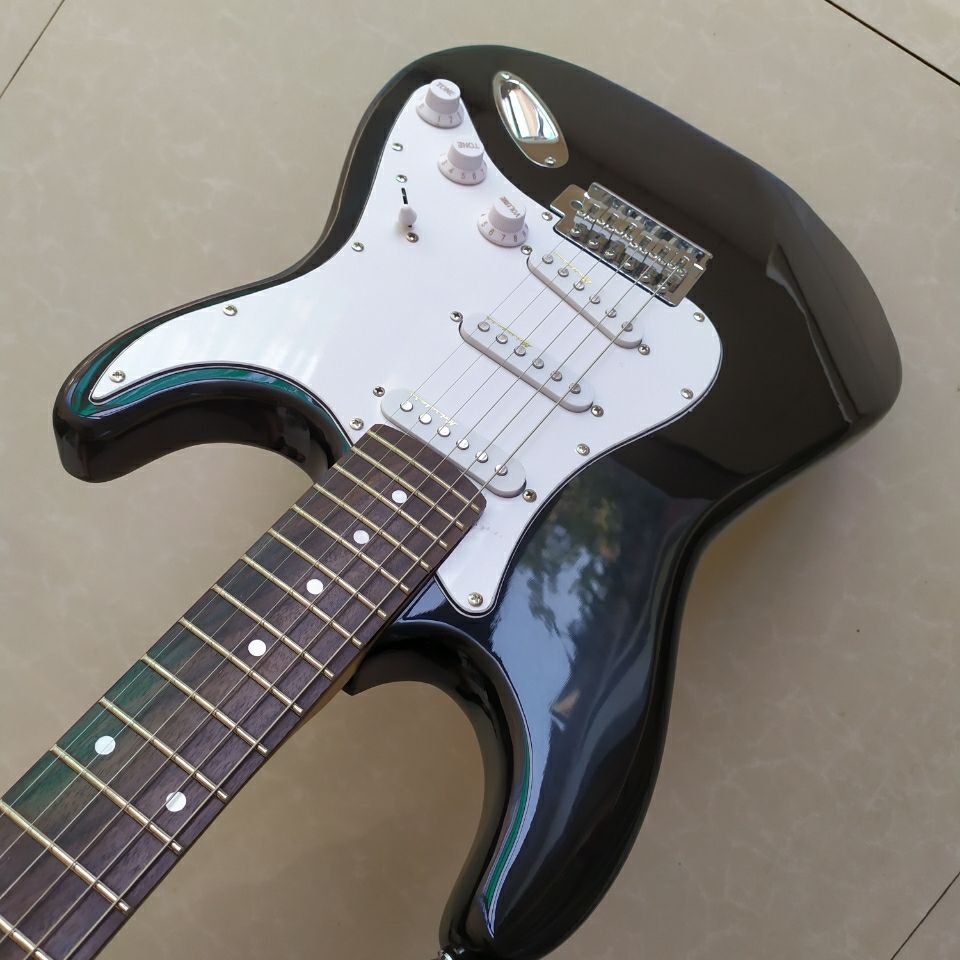 Fender St Guitar White 6 String Electric Guitar High Quality 8pai Electric Guitar Panel. Instrument