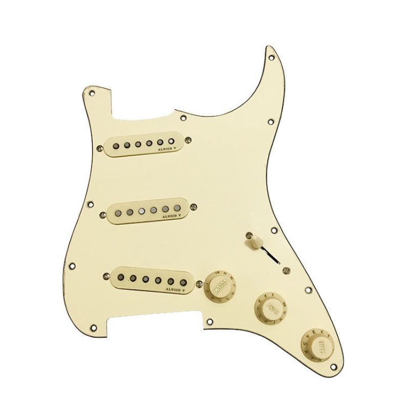 Fender St Guitar White 6 String Electric Guitar High quality 8pai Electric Guitar Panel