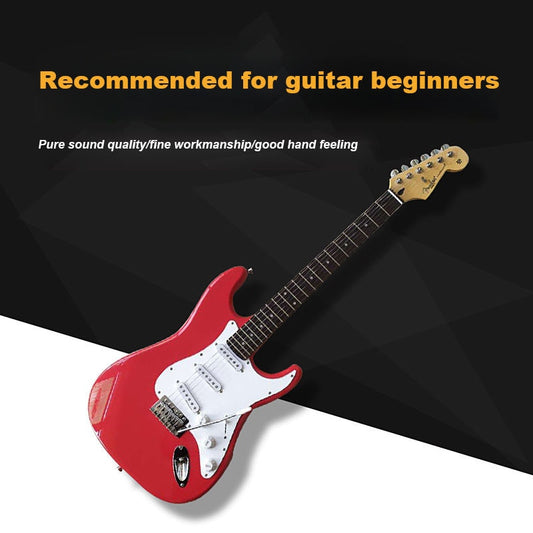 Fender St Guitar White 6 String Electric Guitar High Quality 8pai Electric Guitar Panel. Instrument. Great for Beginners