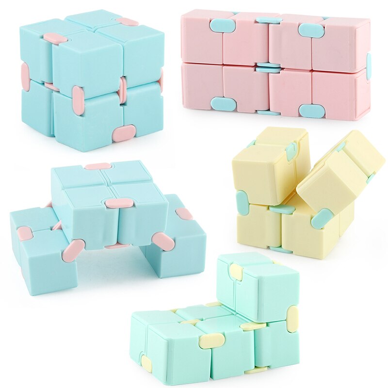 Fidget Toys Fingertips Decompression Puzzle Cube Square Anti Stress Magic Infinity Cube Sensory Toys Children Adults Maze Game