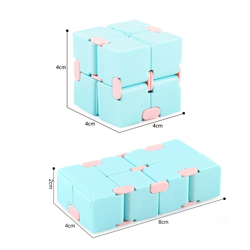 Fidget Toys Fingertips Decompression Puzzle Cube Square Anti Stress Magic Infinity Cube Sensory Toys Children Adults Maze Game