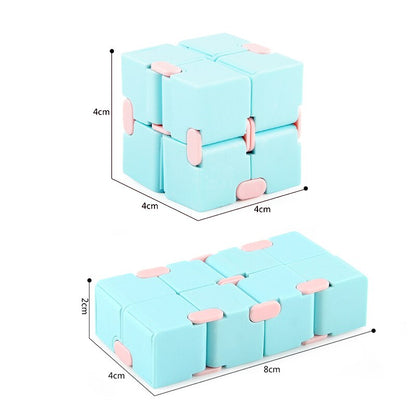 Fidget Toys Fingertips Decompression Puzzle Cube Square Anti Stress Magic Infinity Cube Sensory Toys Children Adults Maze Game
