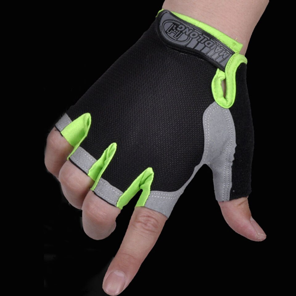 Fishing gloves Cycling Anti-slip Anti-sweat Men Women Half Finger Gloves Breathable Anti-shock Sports Gloves Bike Bicycle Glove