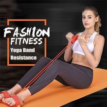 Cargar imagen en el visor de la galería, Fitness Resistanc Elastic Pull Ropes Exerciser Rower Belly Resistance Band Home Gym Sport Training Elastic Bands expander*
