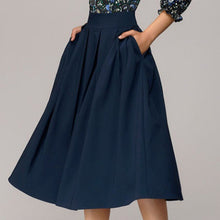 Load image into Gallery viewer, Floral Print Patchwork Dresses Women Spring Casual Loose 3/4 Butterfly Sleeve Dress Slim Elegant Breathable Dresses 2019 Fashion
