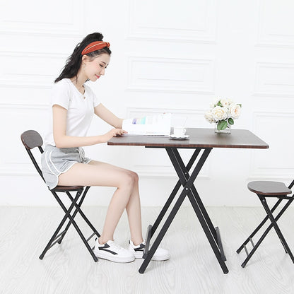Foldable Coffee Dining Table Wood Living Room Furniture, Dining Room Home Furniture Outdoor Picnic Camping  Table Reception Desk