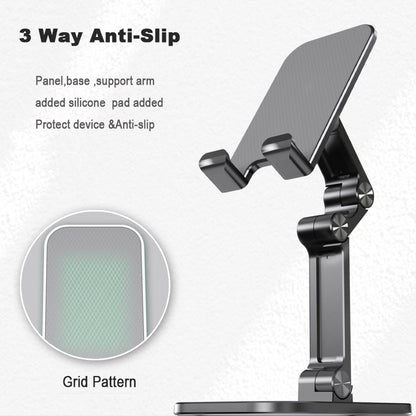 Foldable Desktop Tablet Mobible Phone Holder Cradle Stand for iPhone iPad Height Angle Adjustable