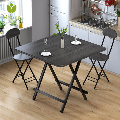 Folding Portable Table Simple Square Home Dining Coffee Table Outdoor Garden Save Space Foldable Laptop Computer Desk 100X60X74